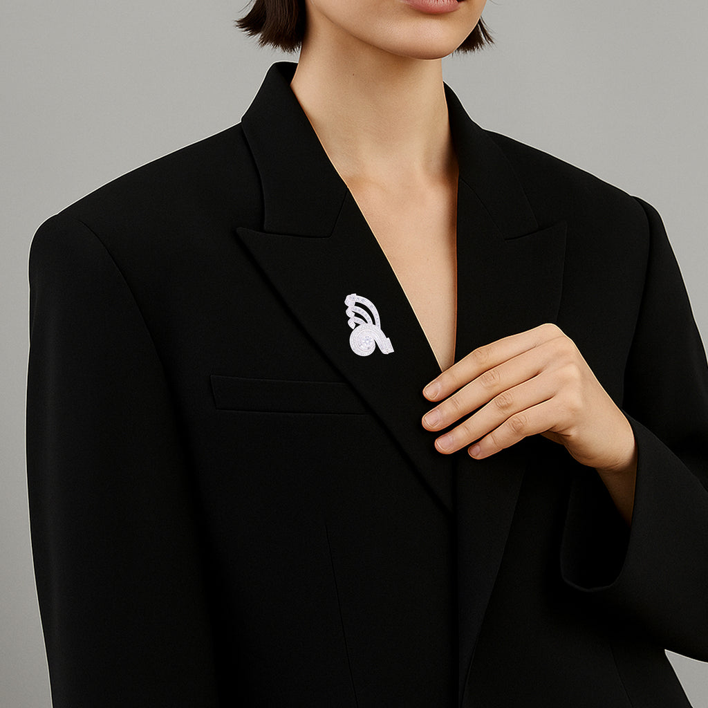 Diamond Dusk Brooch