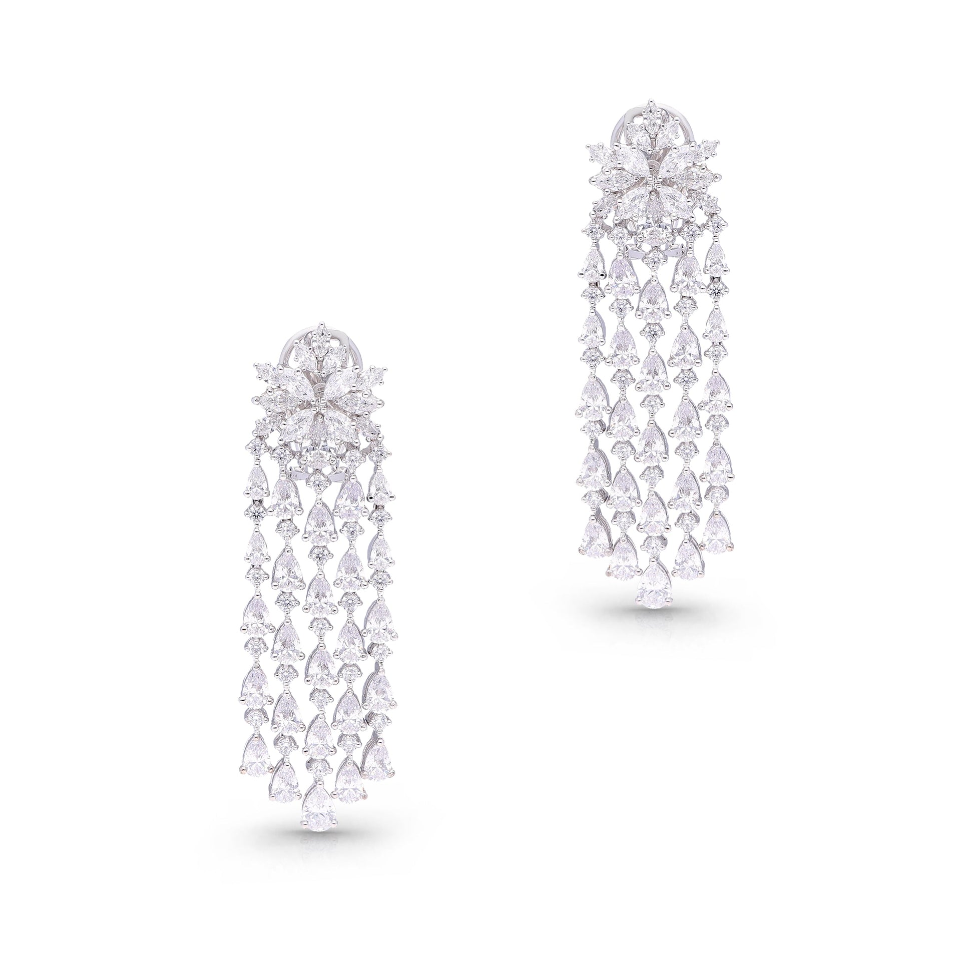 Cascading Diamond Earrings