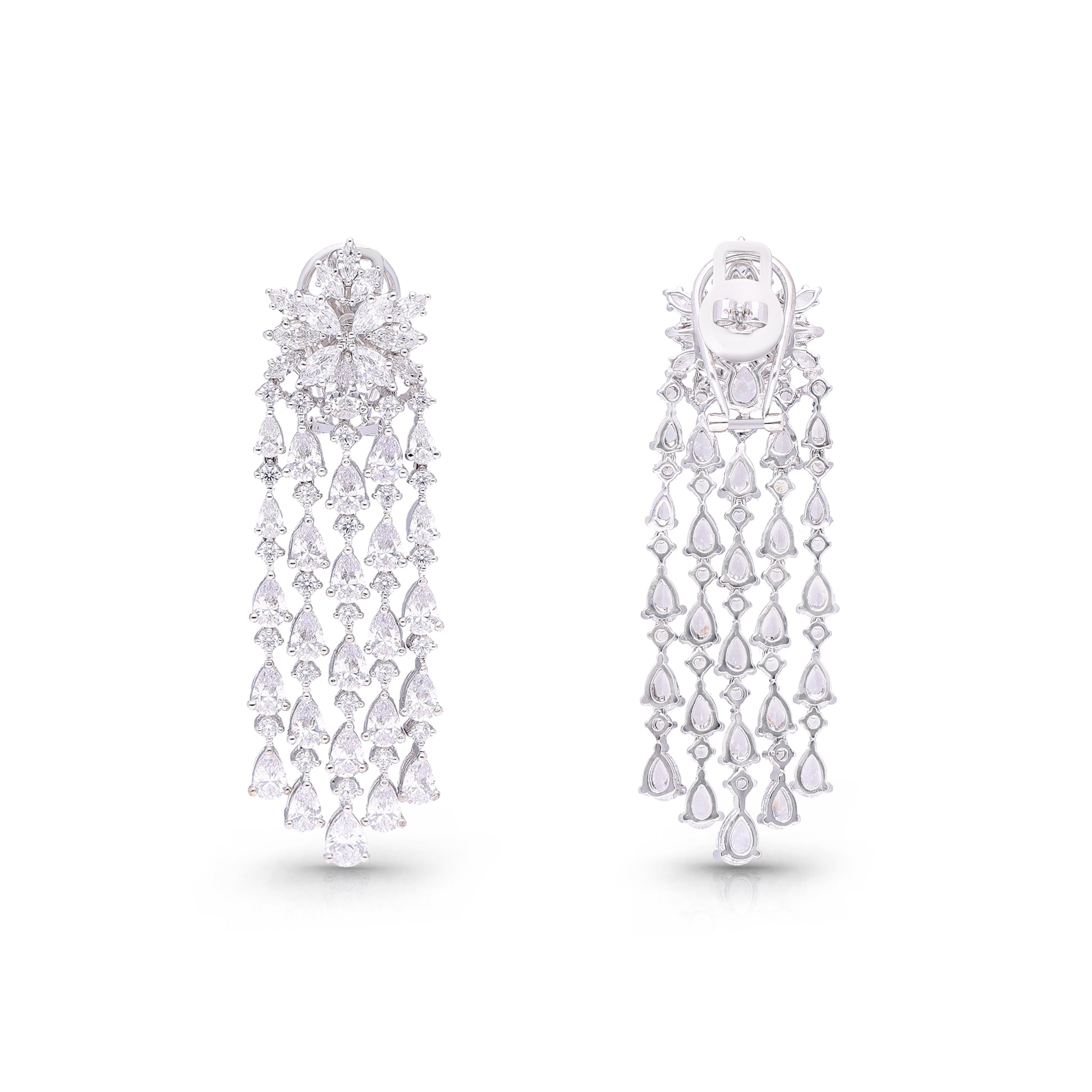Cascading Diamond Earrings
