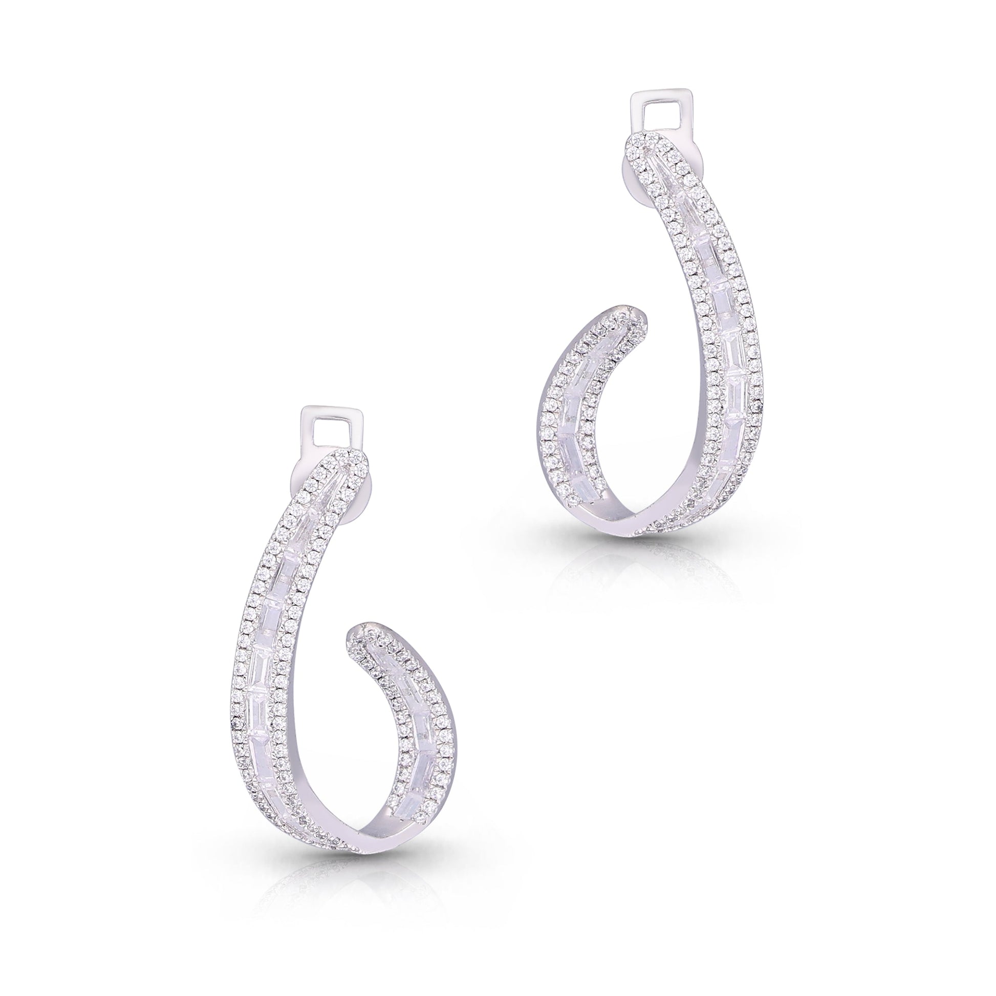 Baguette Sparkle Earrings