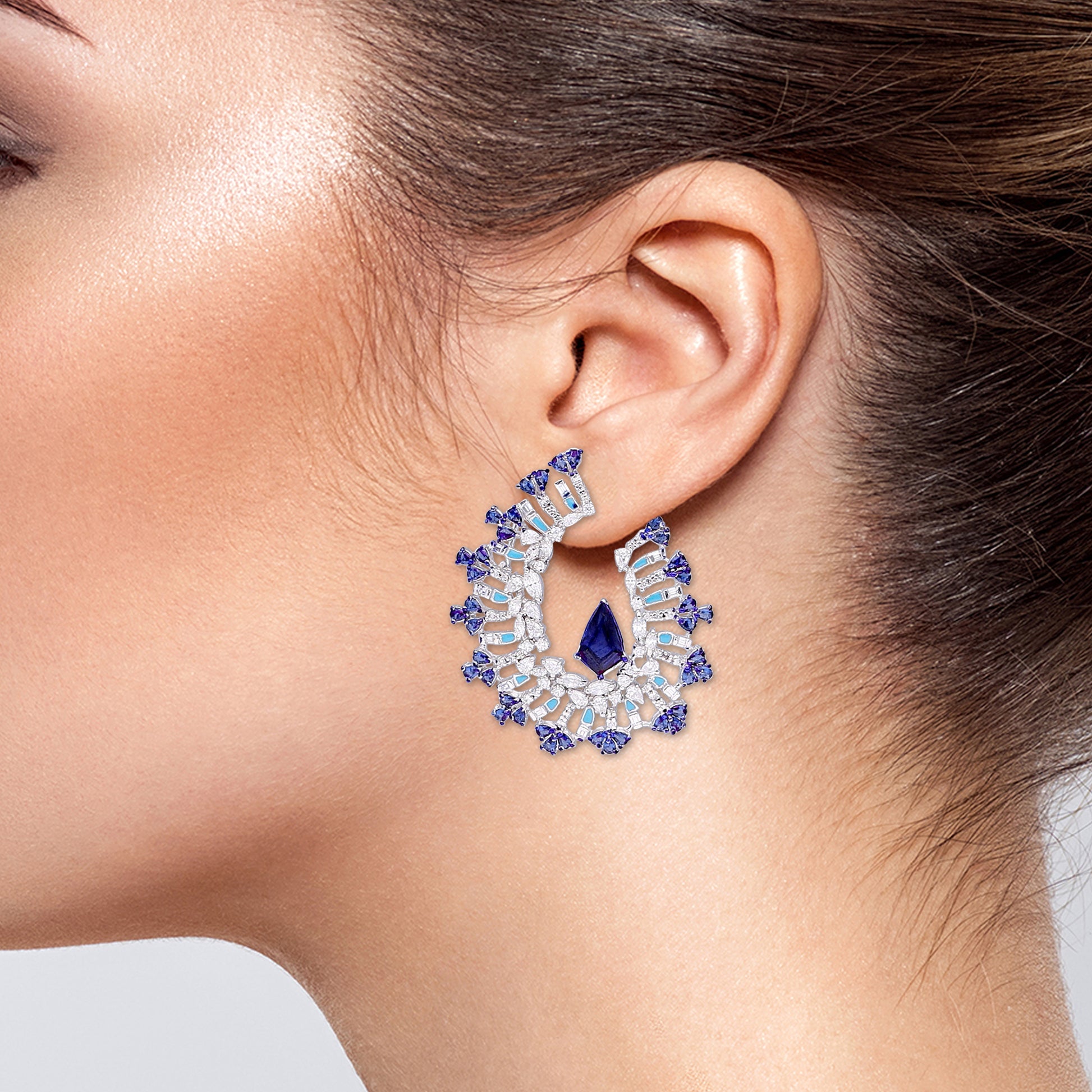 Sapphire Meadow Earrings