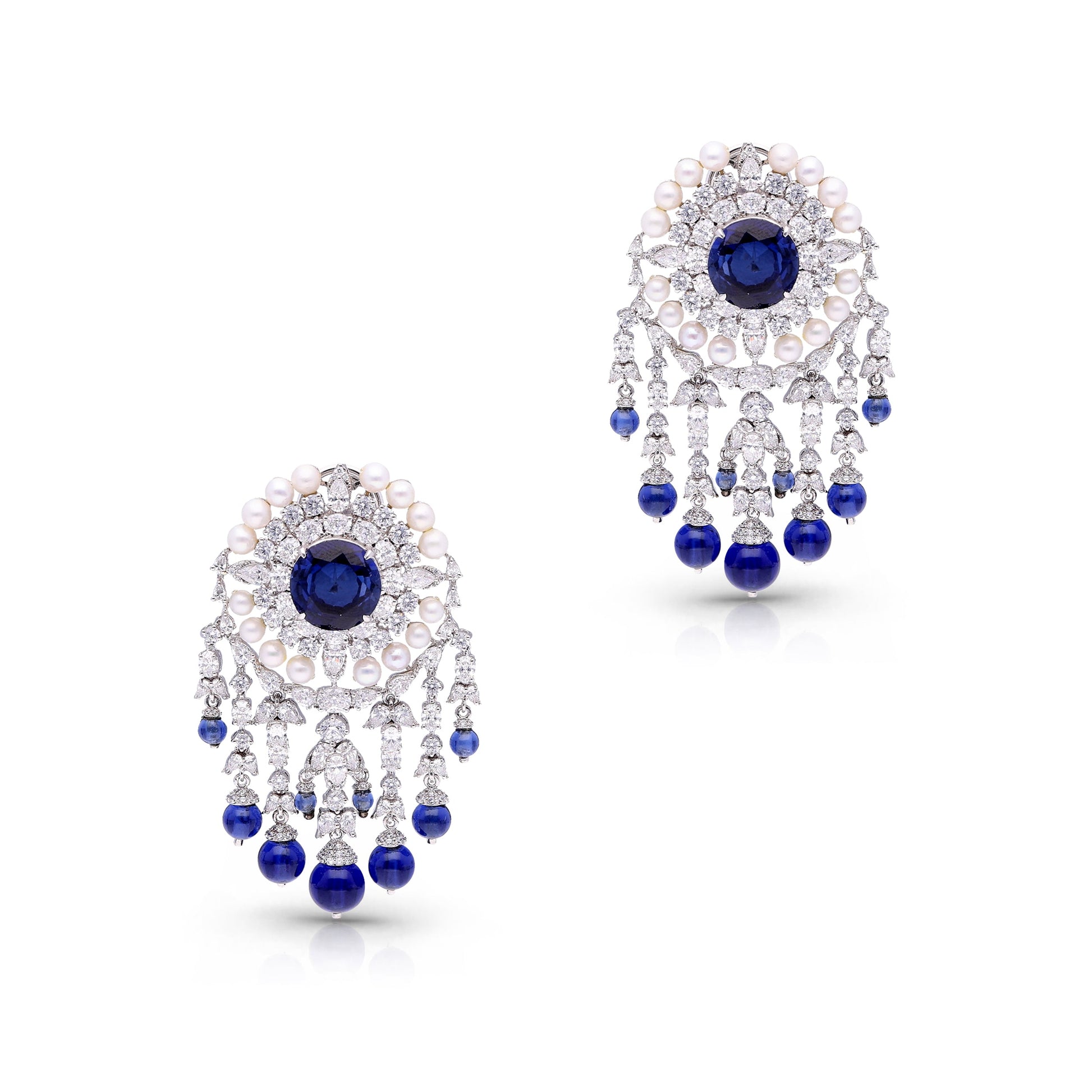 Cascading Sapphire Earrings