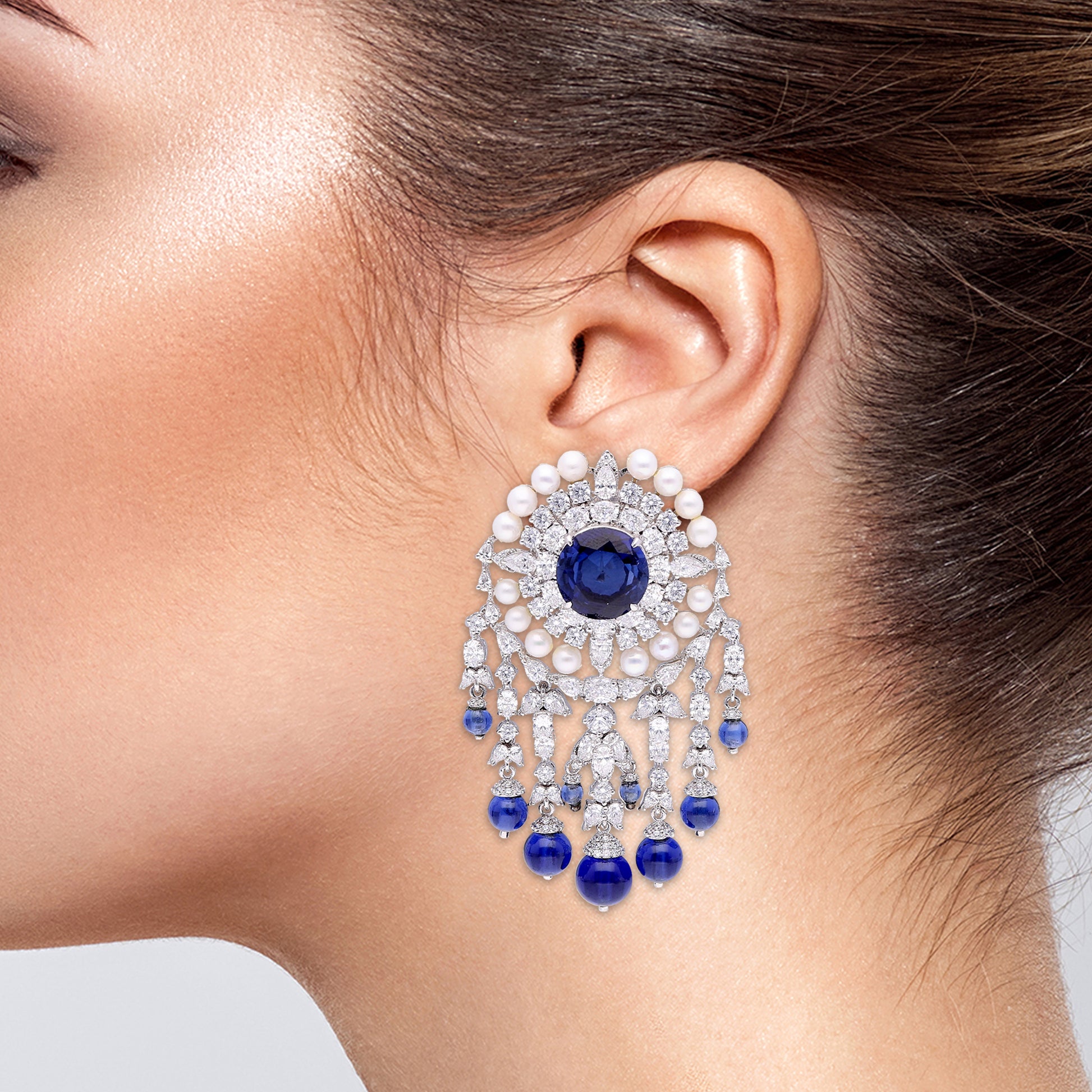 Cascading Sapphire Earrings