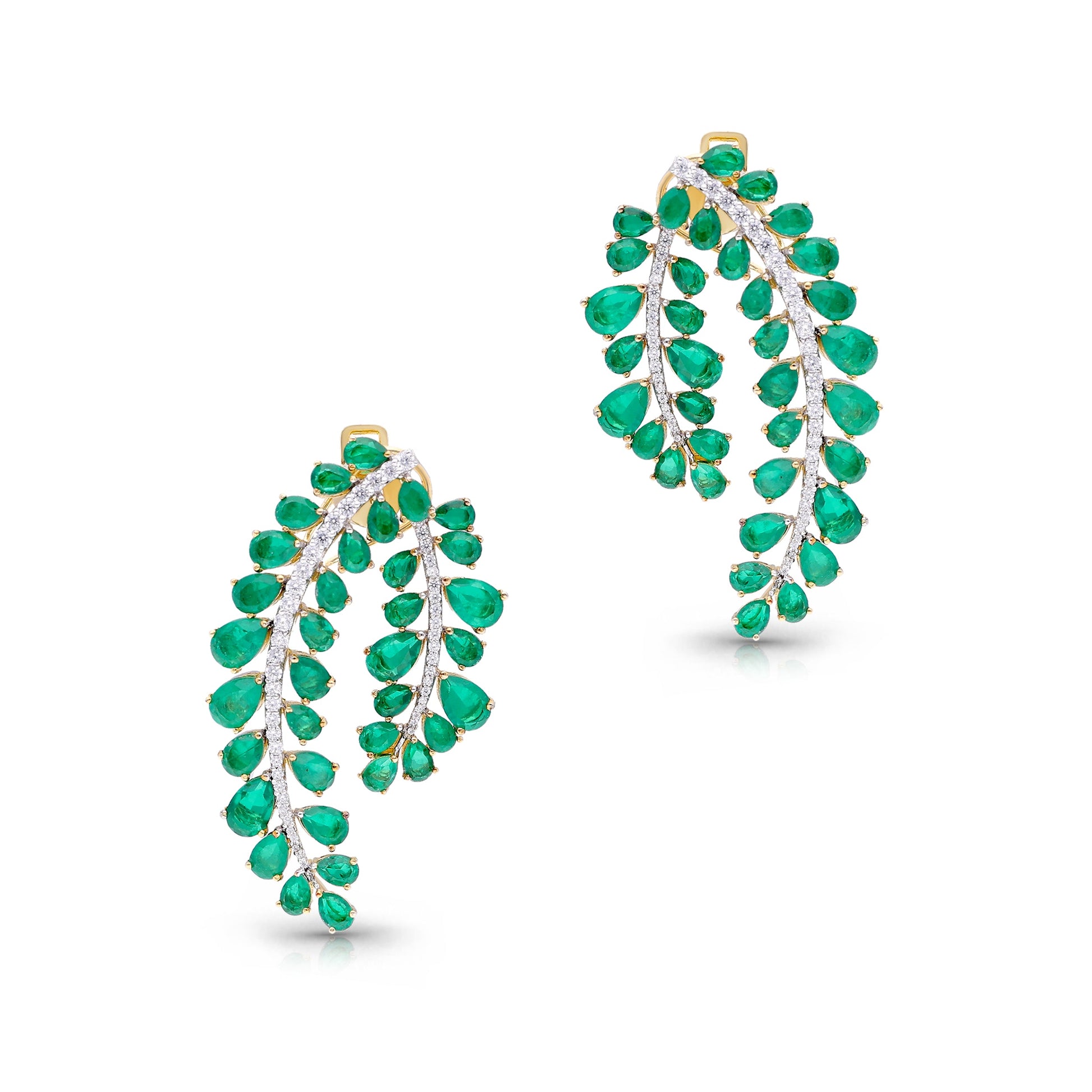 Cascading Emerald Earrings