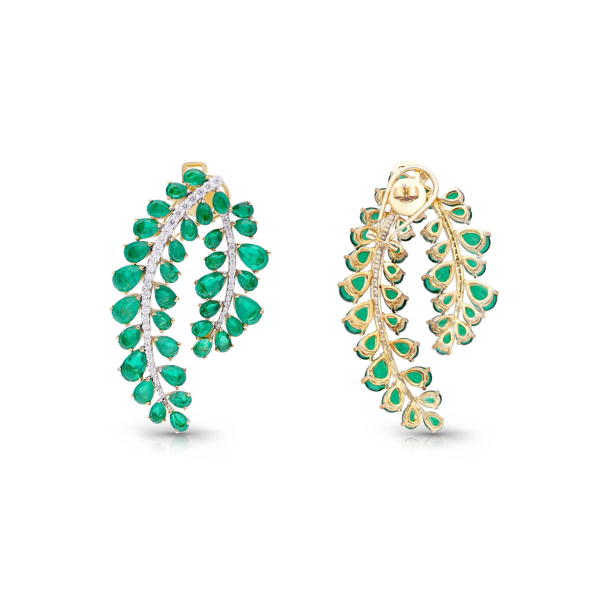 Cascading Emerald Earrings