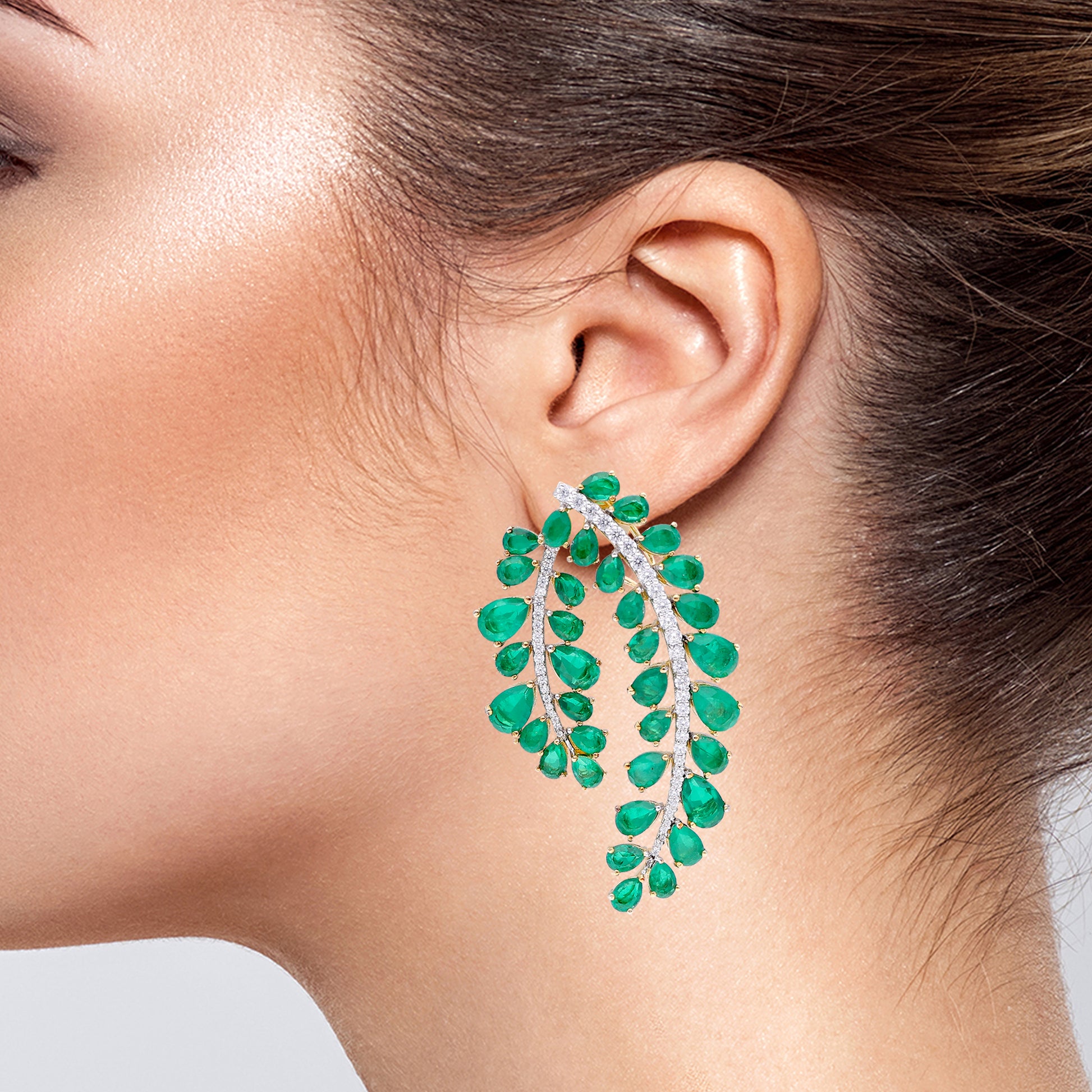 Cascading Emerald Earrings