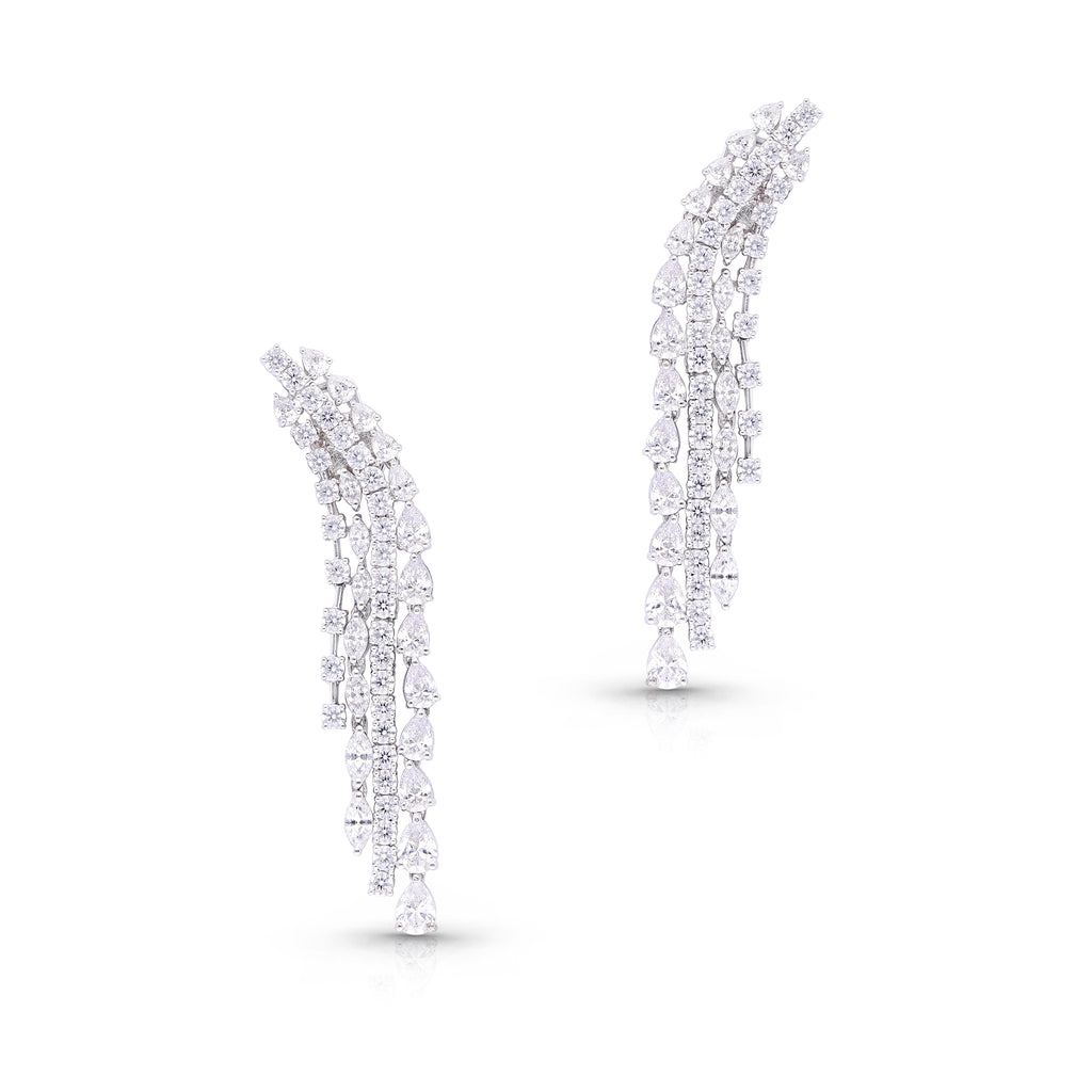 Cascading Marquise and Pear Earrings