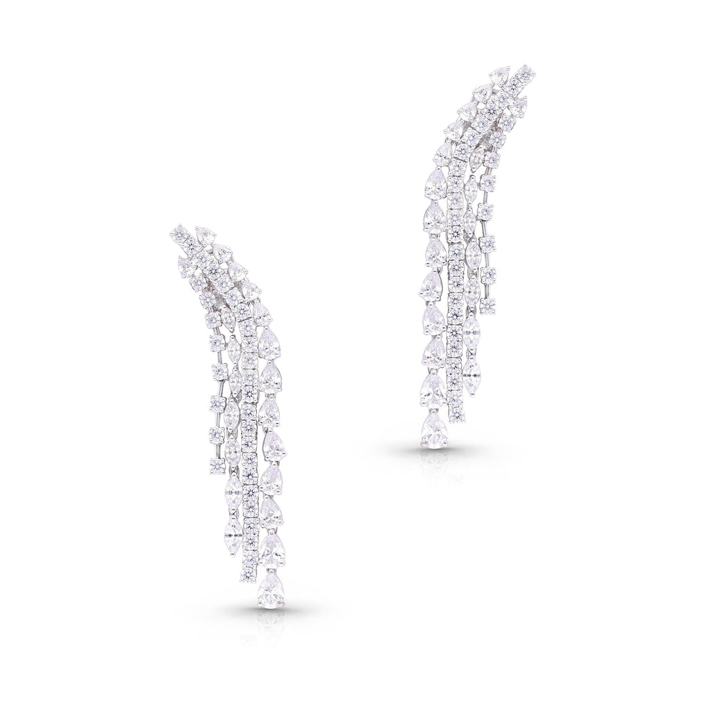 Cascading Marquise and Pear Earrings
