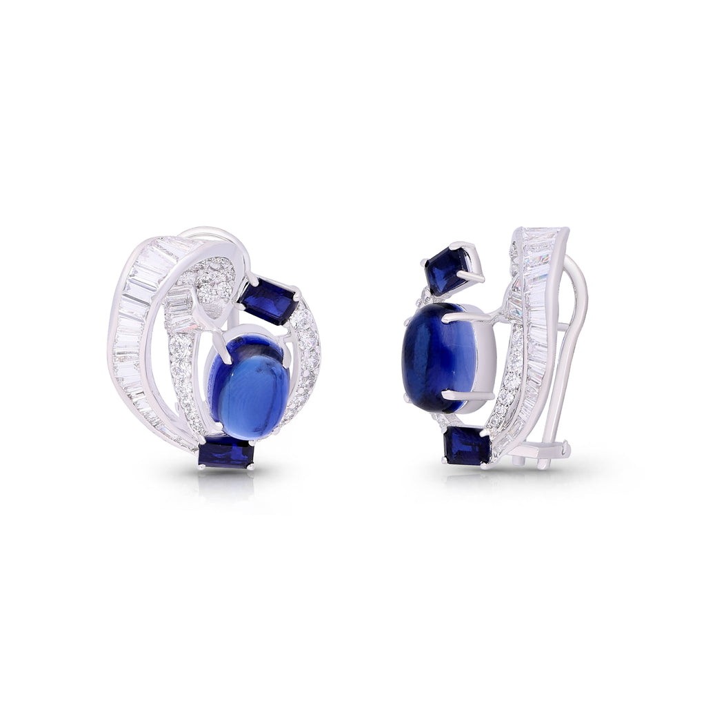 Bluefire Cluster Earrings