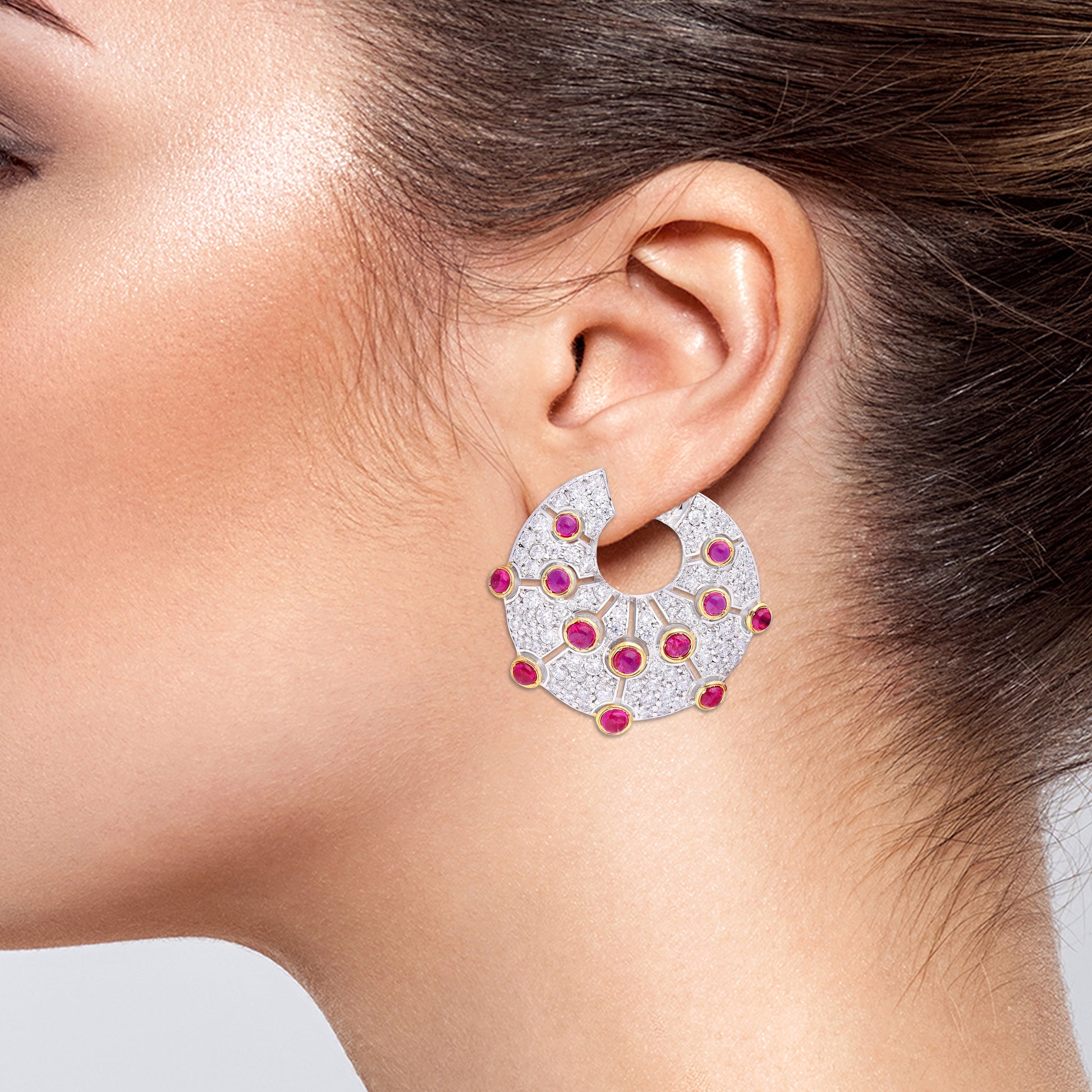 Ruby Light Earrings
