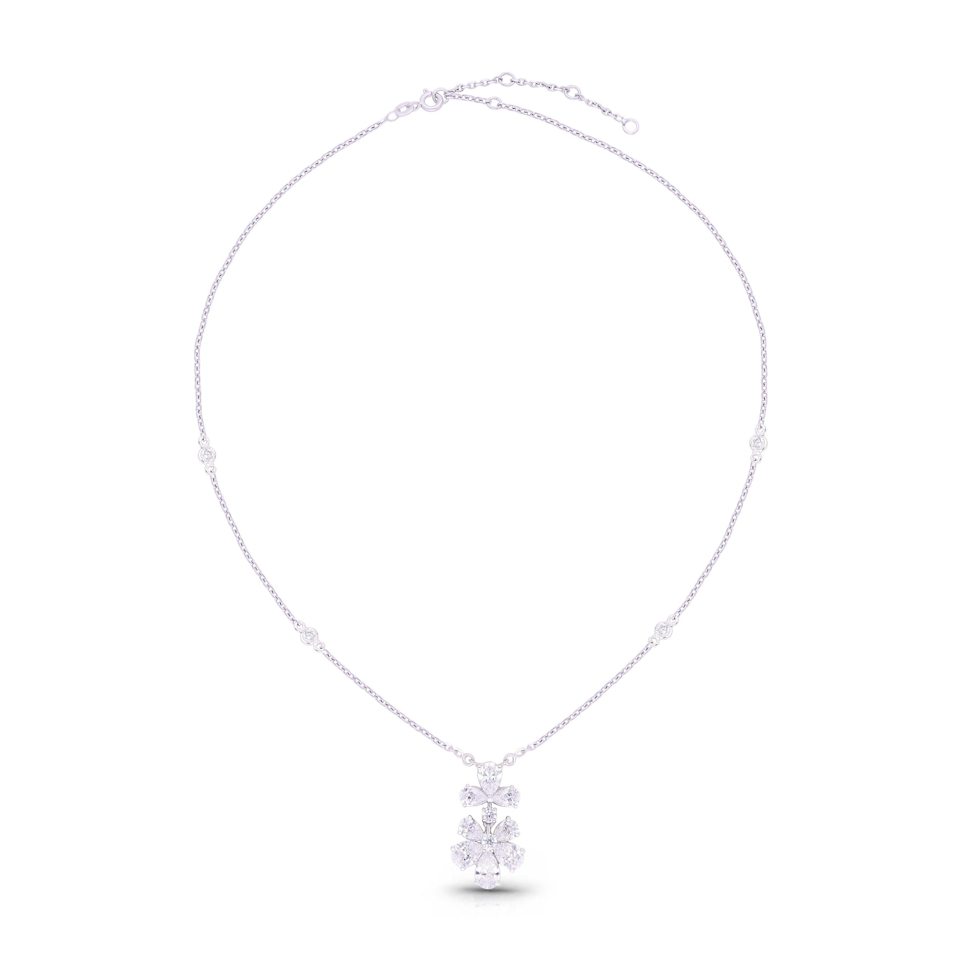 Frostpetal Halo Necklace