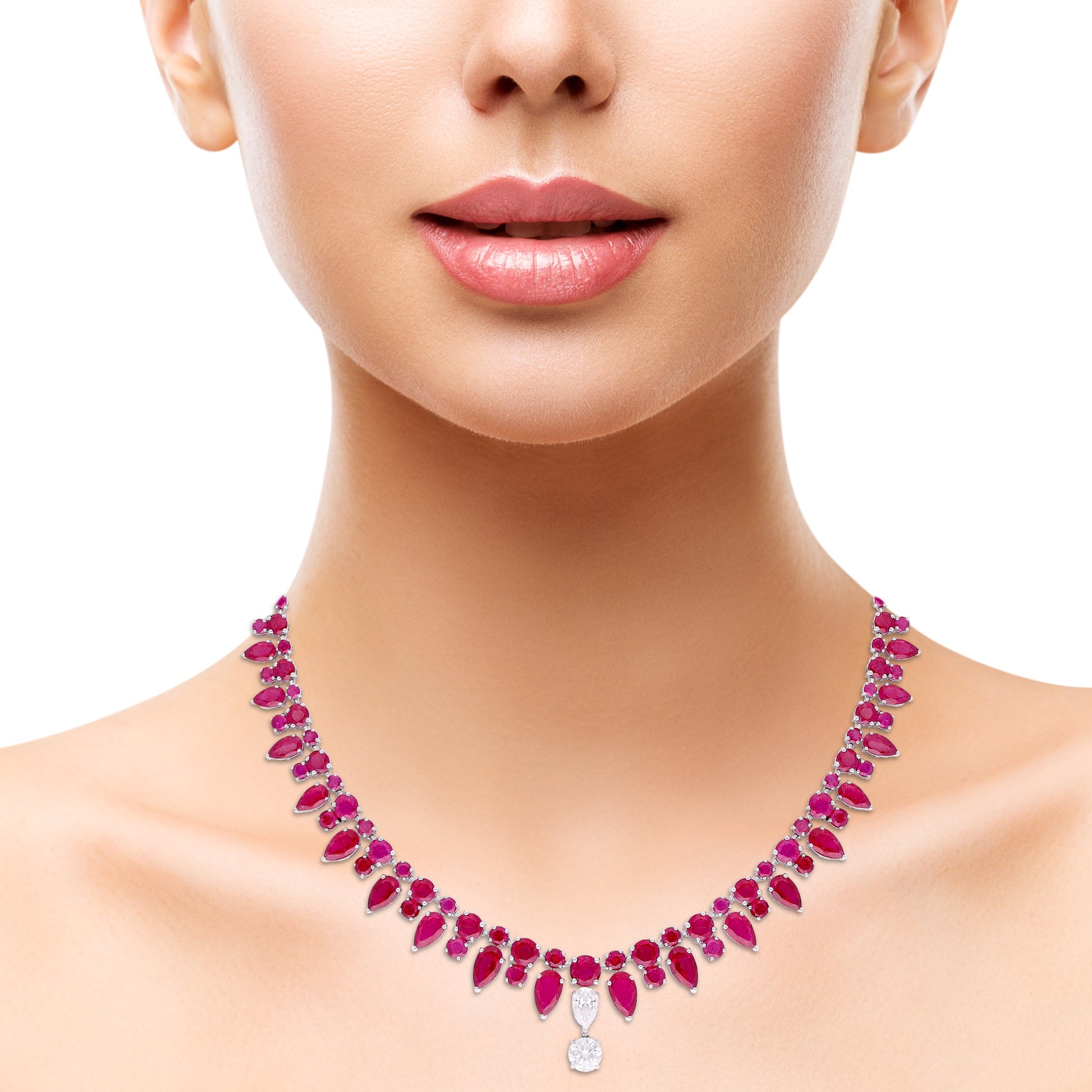 White Gold Necklace (Lace of Love Necklace)