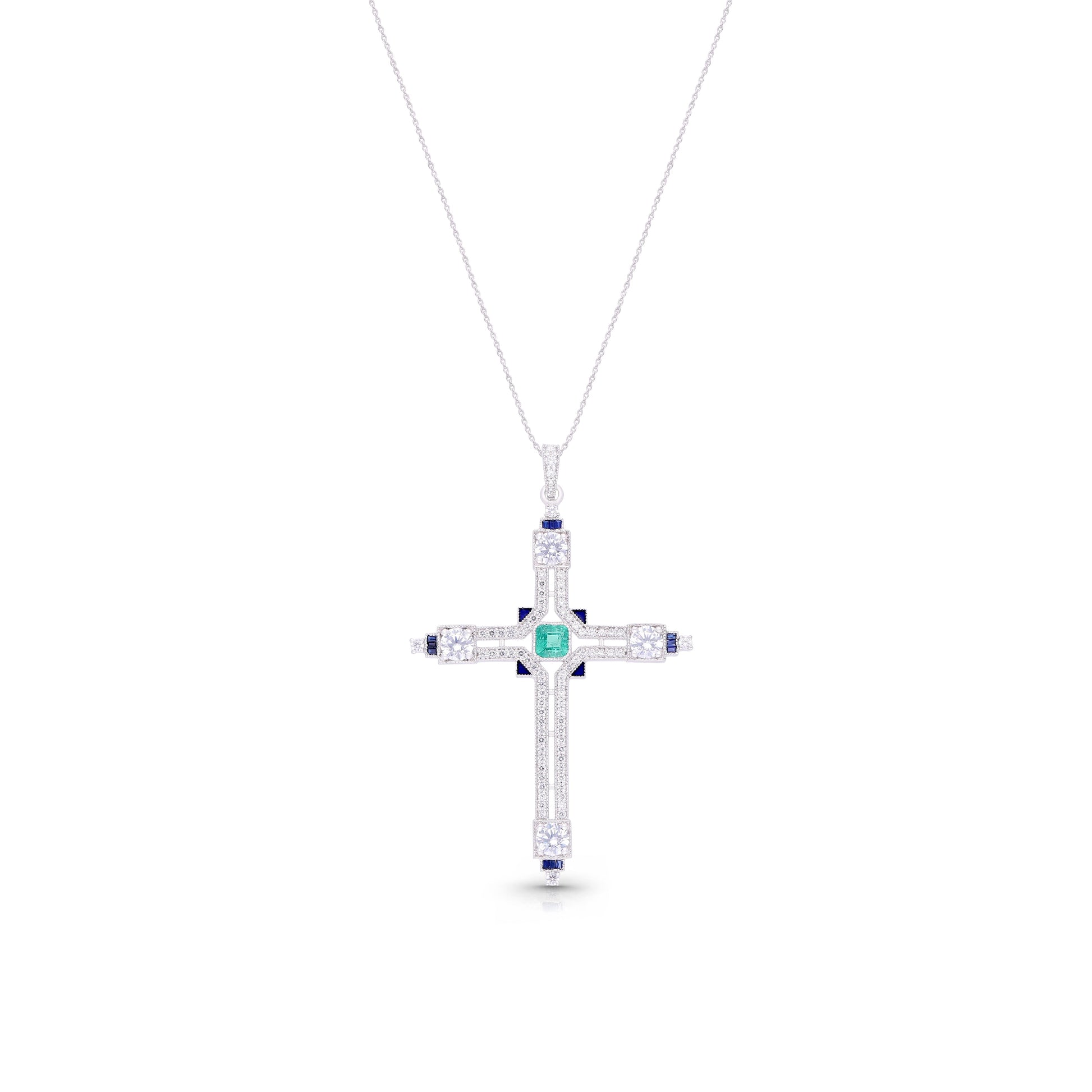 Mystic Emerald Flame Necklace