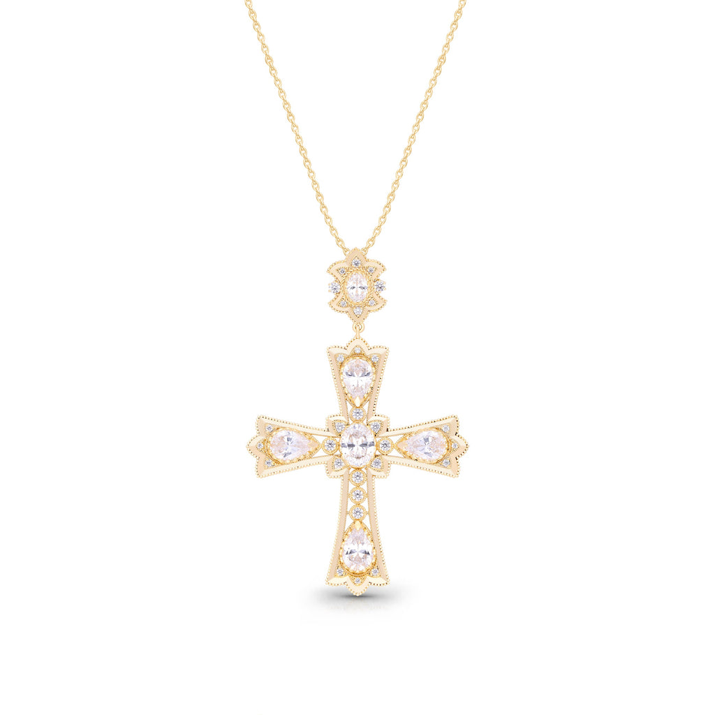 Ivory Halo Pendant Necklace