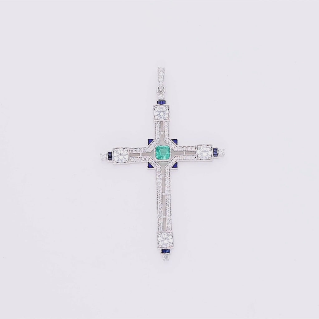 Mystic Emerald Flame Necklace