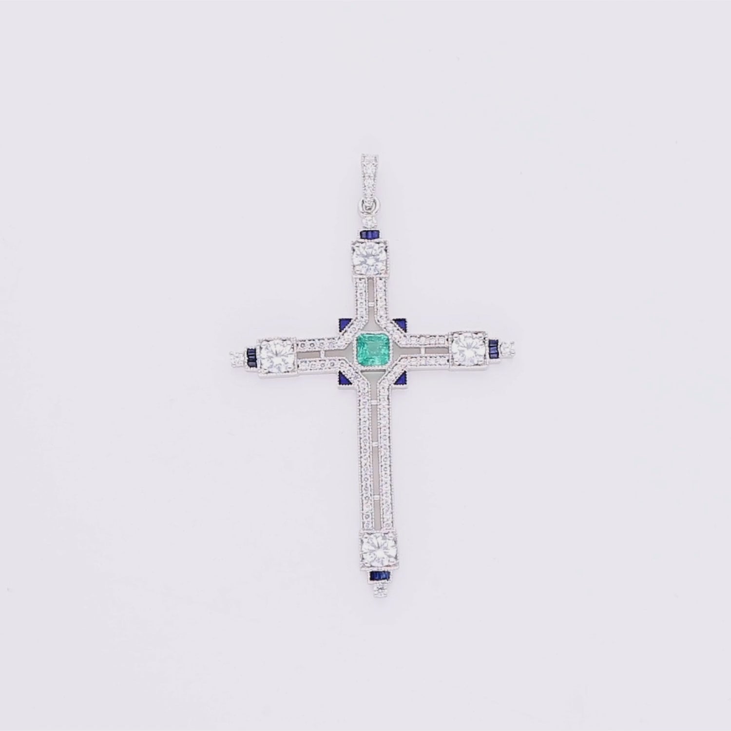 Mystic Emerald Flame Necklace