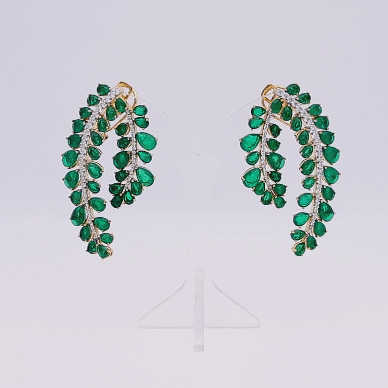 Cascading Emerald Earrings