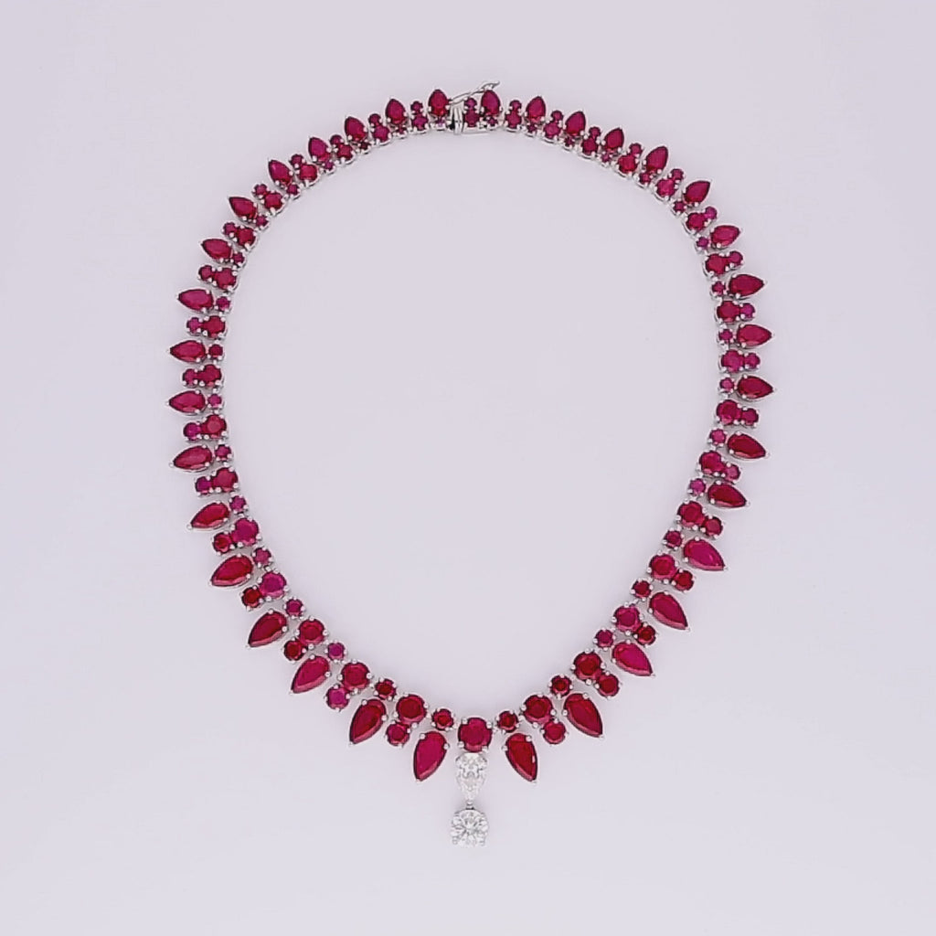 White Gold Necklace (Lace of Love Necklace)