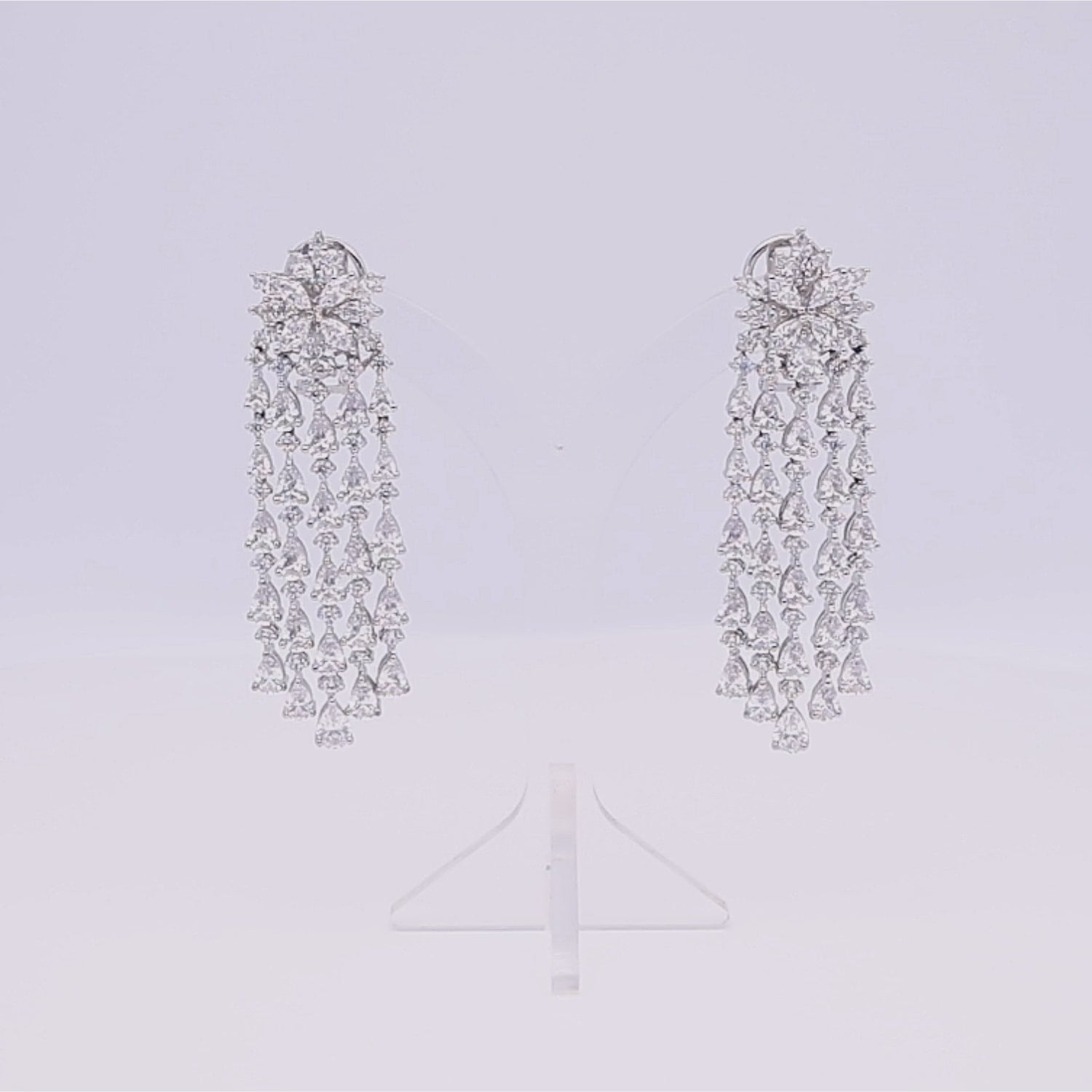 Cascading Diamond Earrings