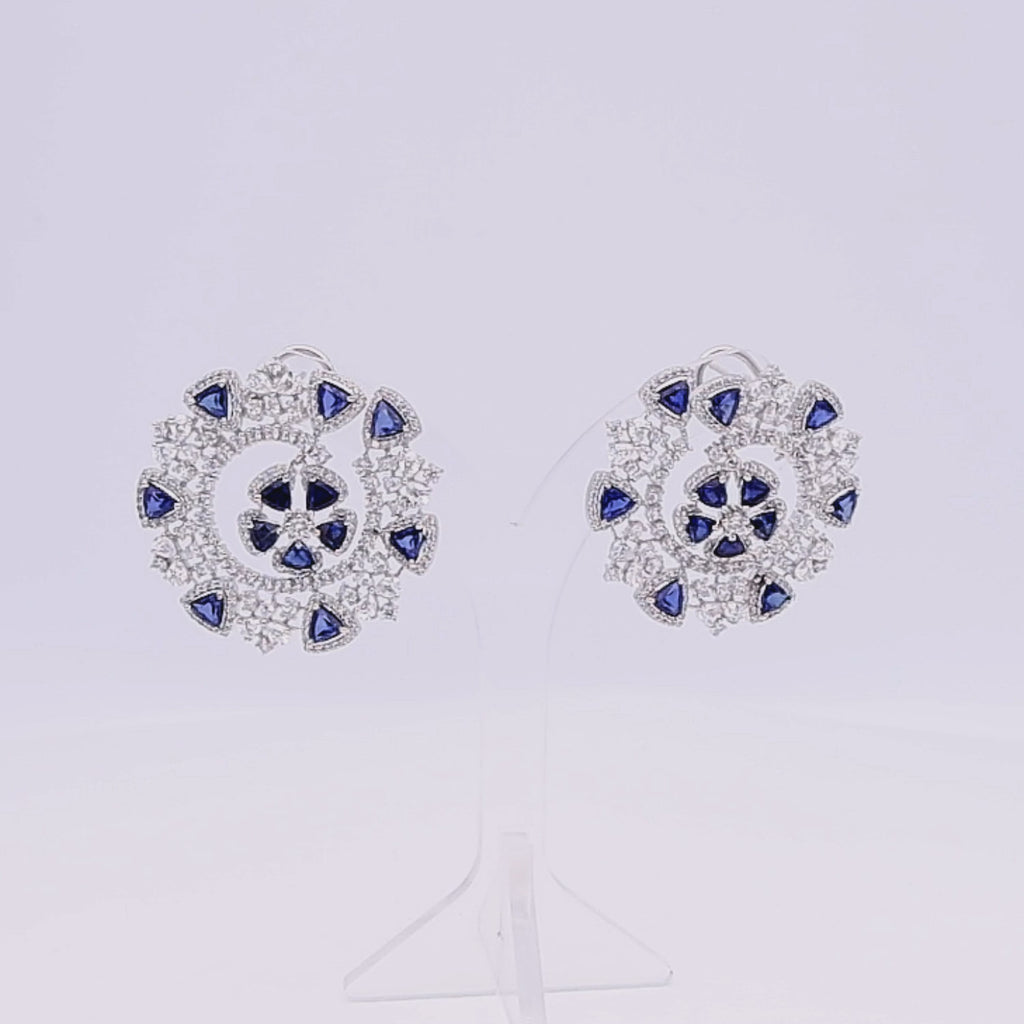 White Gold Earrings (Crimson Reverie Earrings)