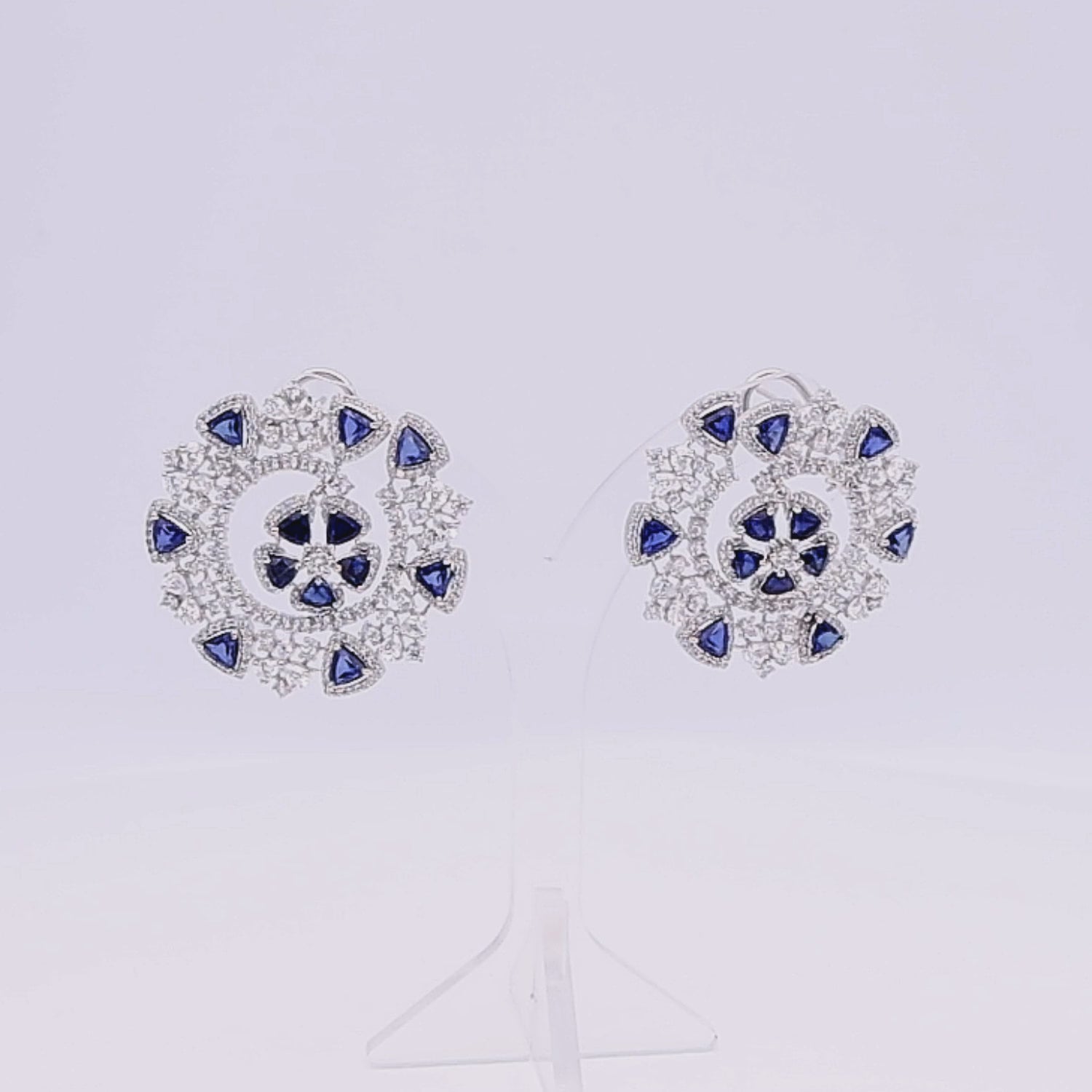 White Gold Earrings (Crimson Reverie Earrings)