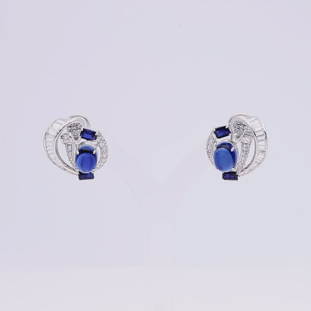 Bluefire Cluster Earrings