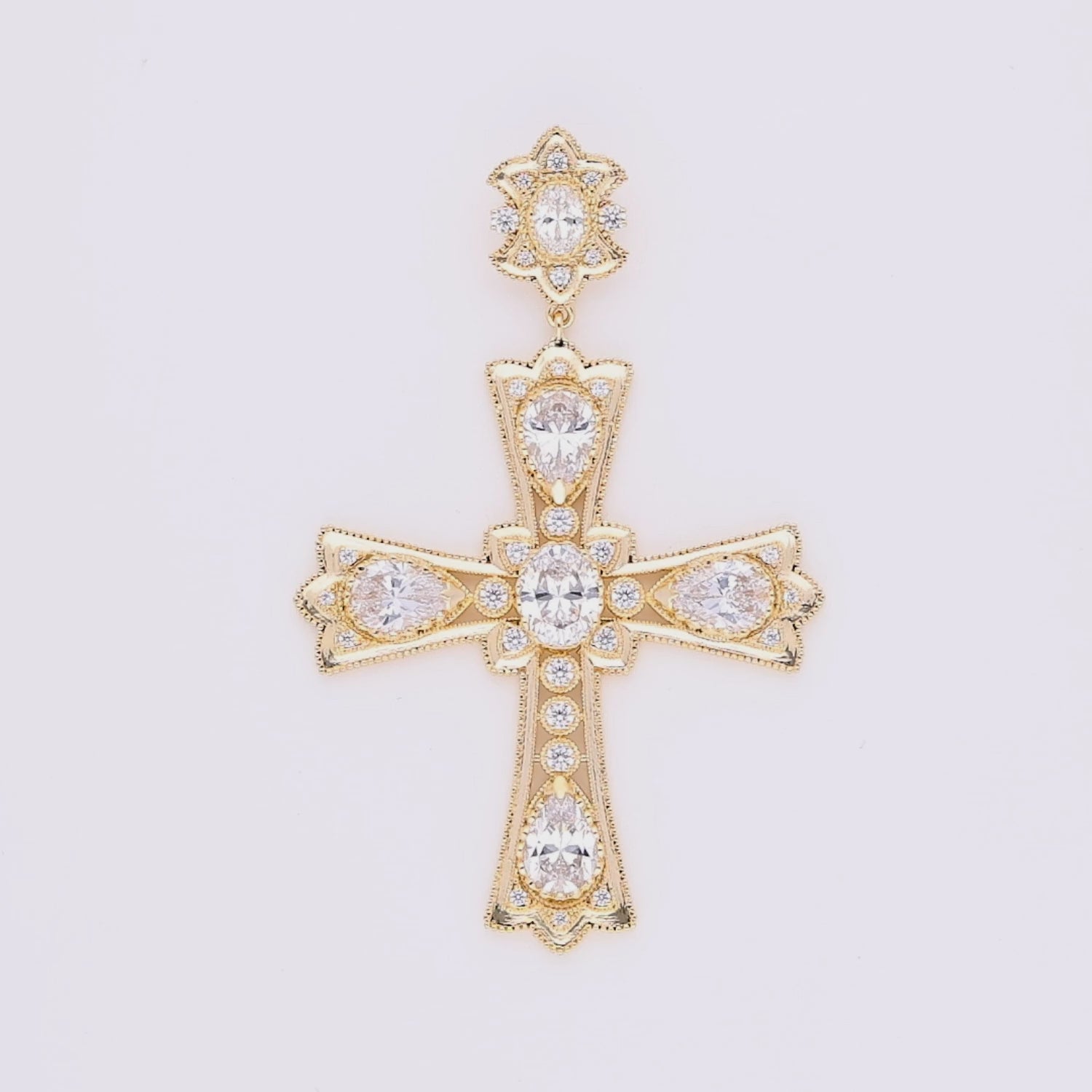 Ivory Halo Pendant Necklace