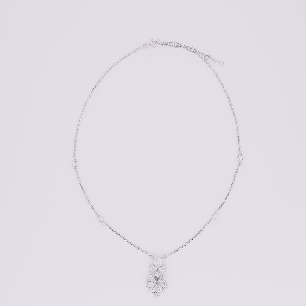 Frostpetal Halo Necklace