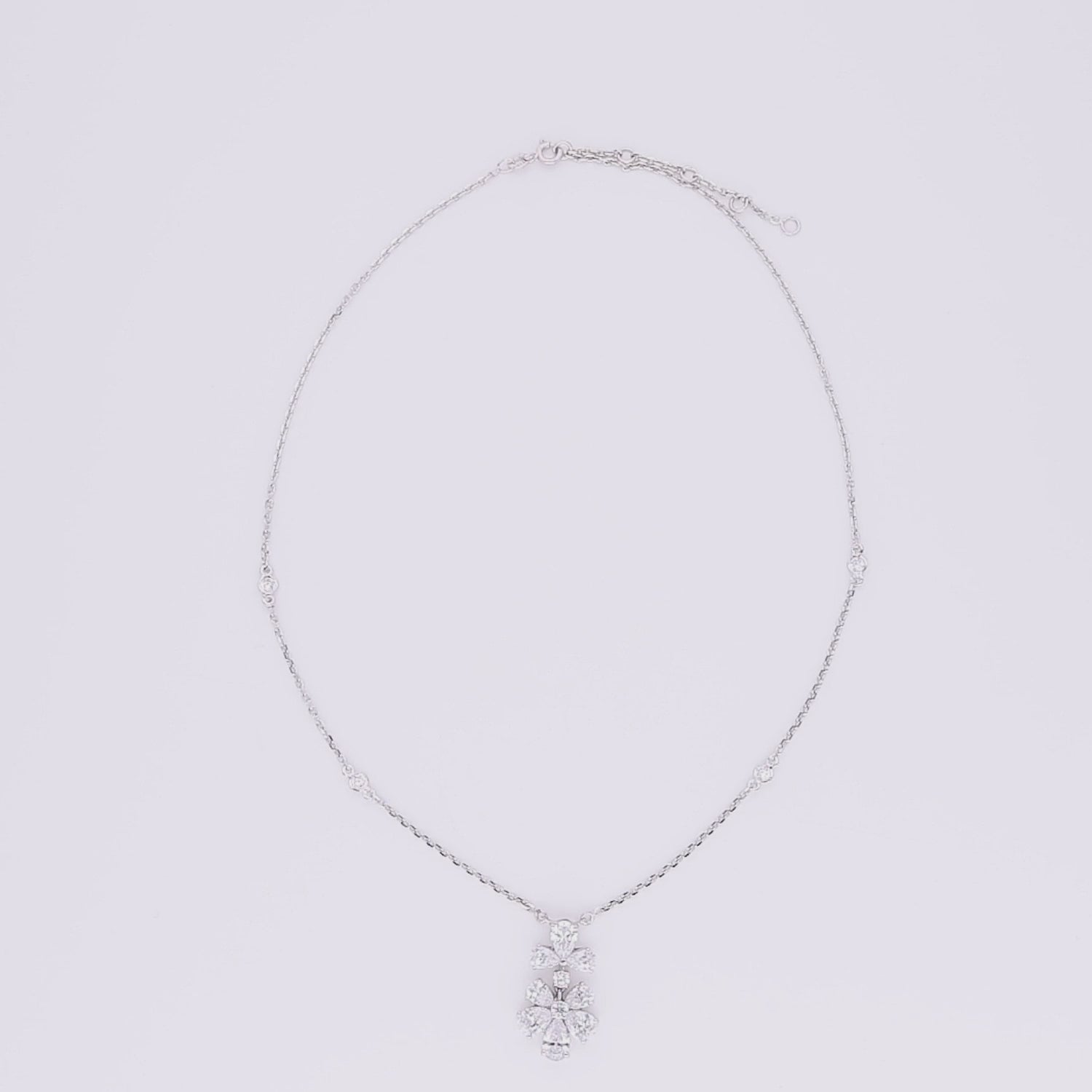 Frostpetal Halo Necklace