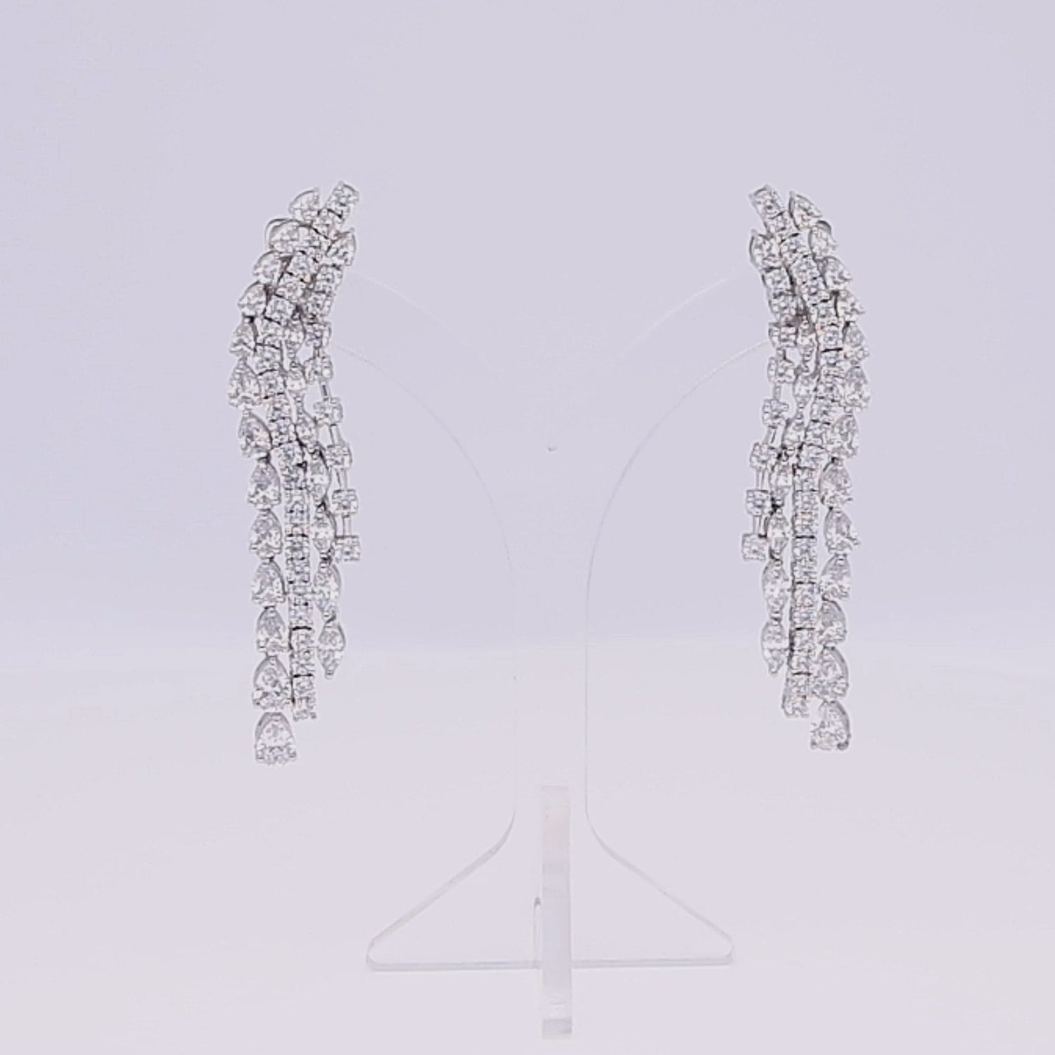 Cascading Marquise and Pear Earrings